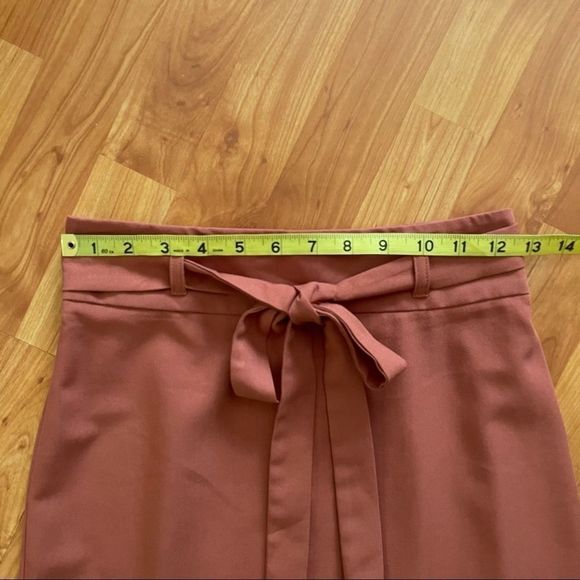 ASOS burnt orange bow tie mini pencil skirt - Picture 8 of 10